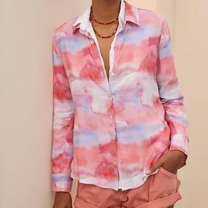 Anthropology tie dye button up